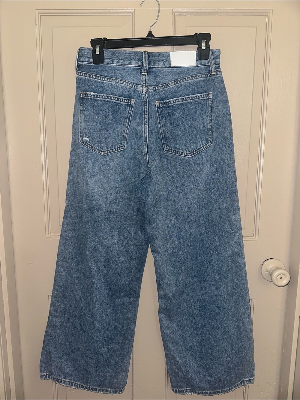 Pistola Wide Leg Crop Jeans Women’s 28 High Rise Medium Wash Denim